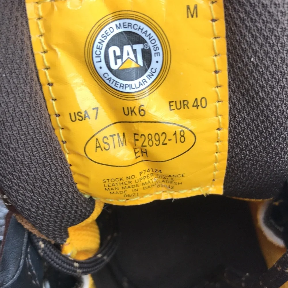 Caterpillar Alaska 2.0 Brown Leather Work Boots